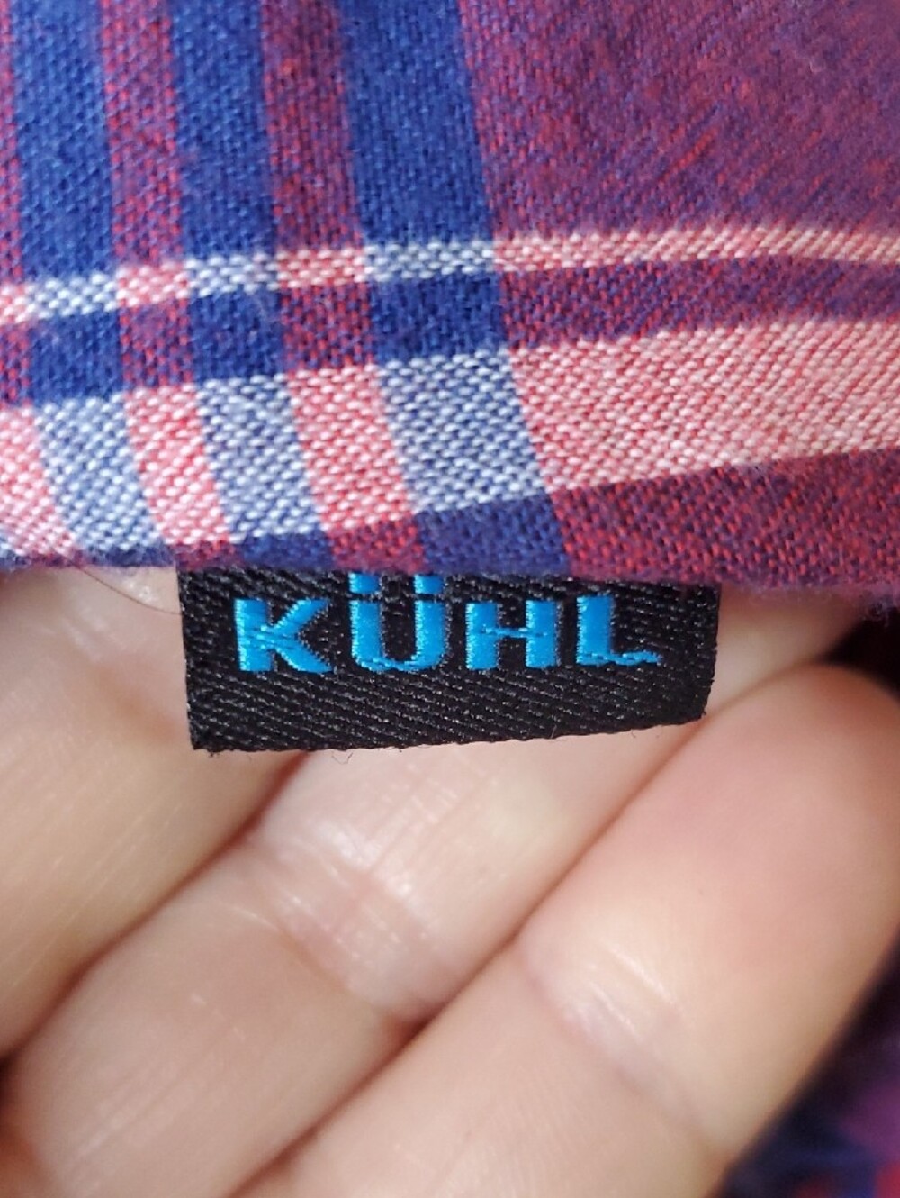 Kuhl Women’s Red & Blue Plaid Button-Down Shirt - Picture 12 of 12